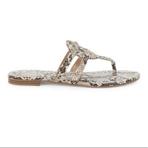 Circus By Sam Edelman Cherri Faux Snakeskin Medallion Slide Thong Sandal Size 9